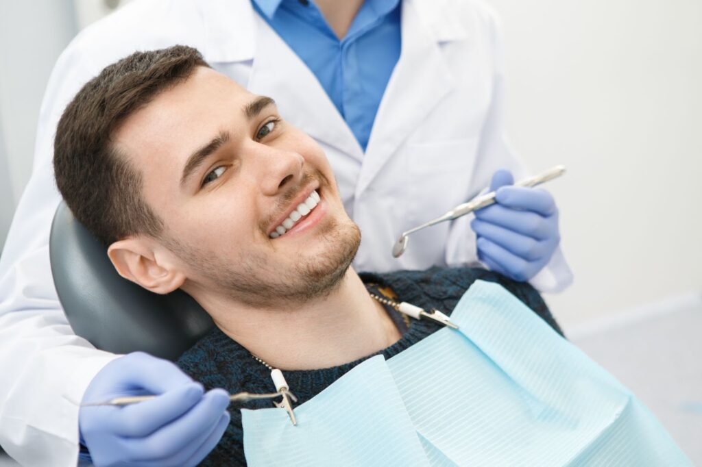 patient in dental chair